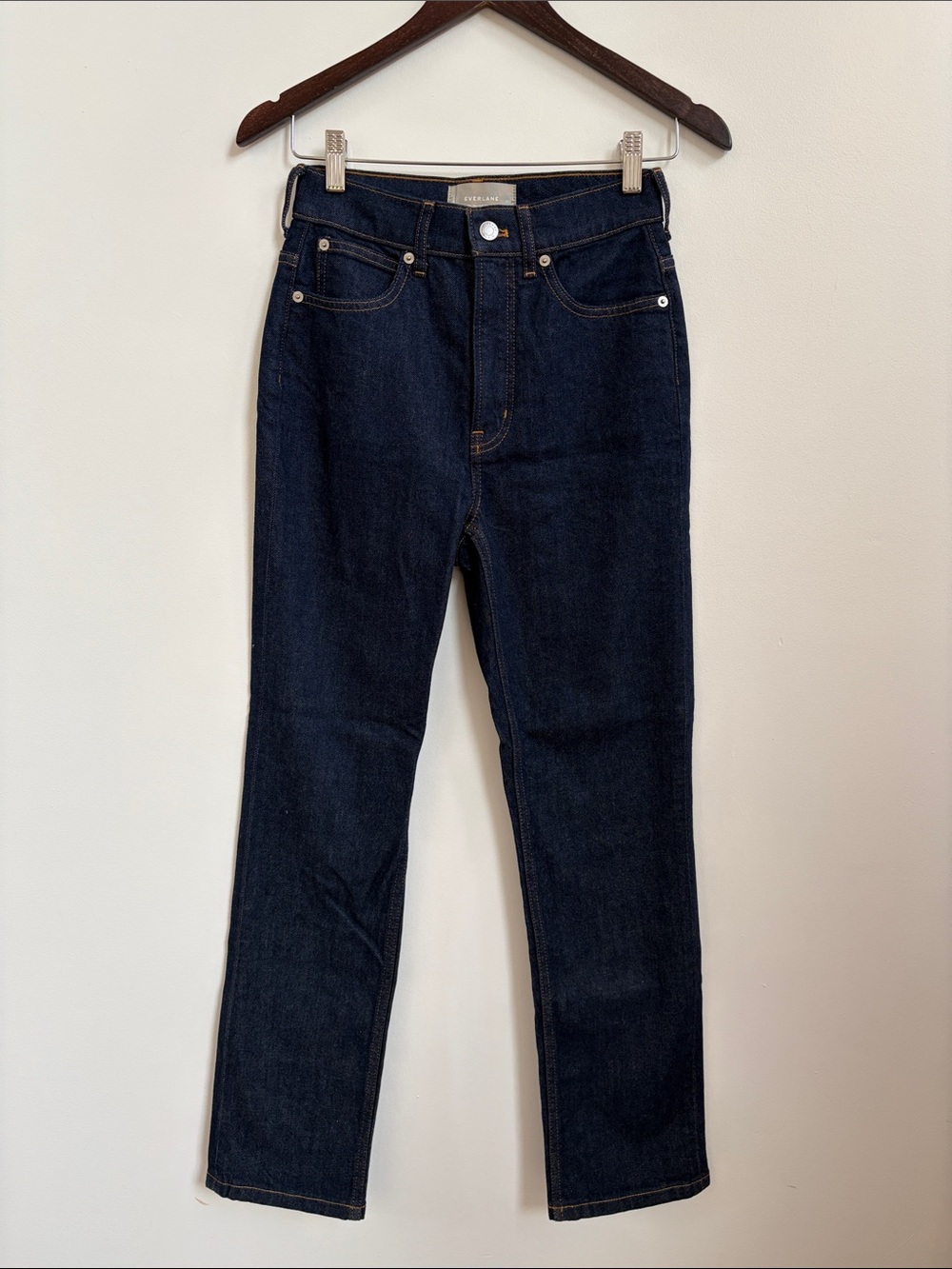 Everlane Way-High Slim Jean Dark Blue